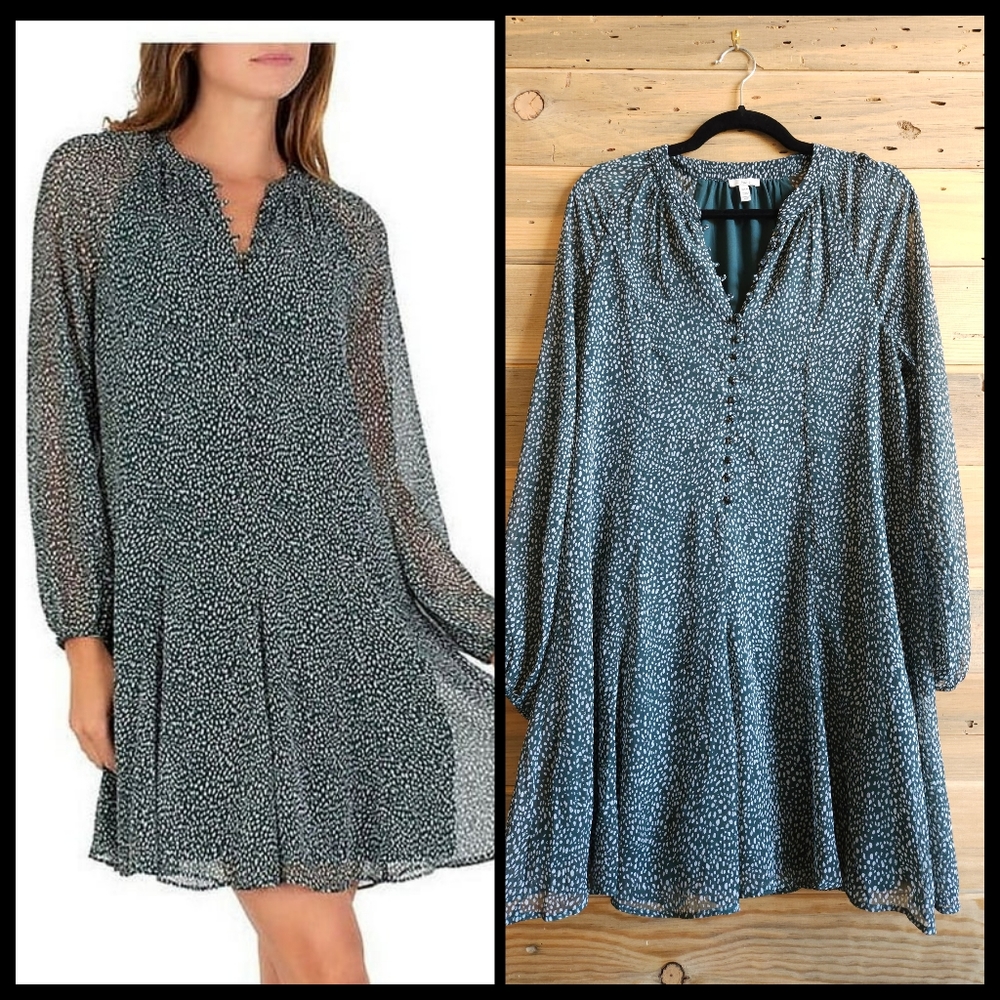 Joie S Dress - Green Print